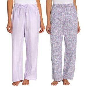 Gap Women's 2 Pack PJ Pants (Purple, Large)